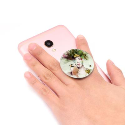 China Promotional Gifts Adjustable Custom Ins Style Mobile Phone Stand Holder Talker Round Stand For Cell Phone Earphone Case Receiver for sale