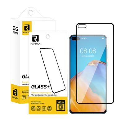 China Mobile Phone Full Glue Glass Protector For Huawei p40 9h Tempered Glass Mobile Phone Screen Protector for sale