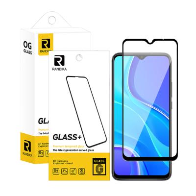 China Hot Selling HD Mobile Phone Anti-fingerprint for xiaomi redmi 9 prime tempered glass 9i 9 mobile screen protector for sale