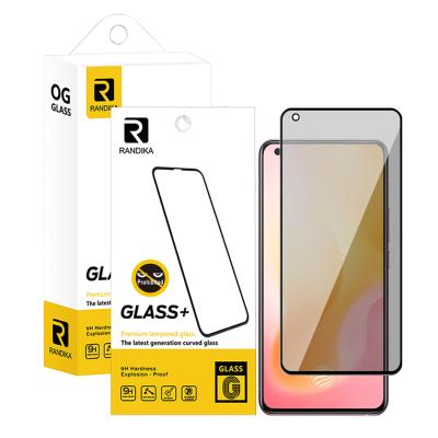 China Factory Direct Sale Peep Type Mobile Phone Anti Tempered Glass For Vivo IQOO 5 X50 Screen Protector Films for sale