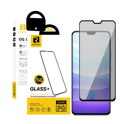 China Perfect Fit Cell Phone 1pack For vivo s7 v20 pro screen protective glass spy glass anti dust protector spy for sale