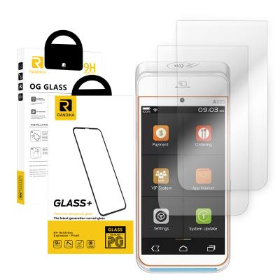 China POS Pax A920 A910 2.5D 9H Clear High HD Transparent Anti-oil Pack PDA 2 FULL STICK Tempered Glass Machinss Screen Protector for sale