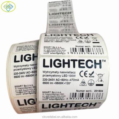 China Waterproof Electronic Led Label, Electronic PET Shelf Stickers, Waterproof Adhesive Labels for sale