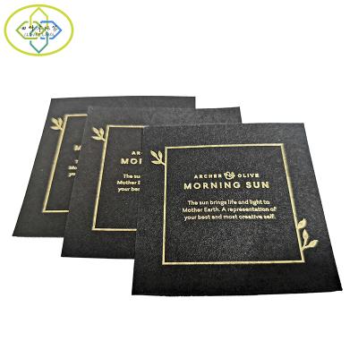 China Gift Packaging Factory Direct Black Card Printing Special Paper Card Stamping For Box Packaging for sale