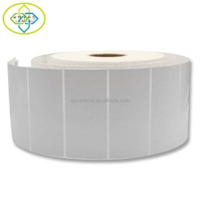 China Custom barcode white self-adhesive barcode sticker transfer paper white coatedthermal label for sale