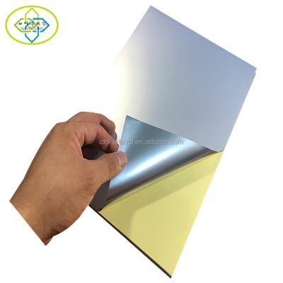 China White Waterproof Self Adhesive A4 Size Sticker Label Silver Sheet With Matte For Injet / Laser Printer for sale