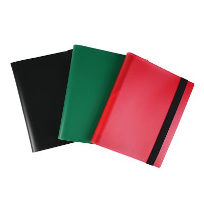 China PP PP Plastic Trading or Business Card Storage Album With Leather Protection Collectors Album Different Color for sale