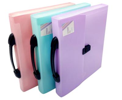 China Creative PP Multi-Function Portable Organ A4 Bag Student Organ Folder PP Reactive Paper Storage Bag Folder Bag for sale