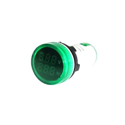 China 2021 New Led Lights 22Mm Indicator Digital Light Voltmeter Per 50 Hz Frequency Meter AD16-22VHZ 01 Series for sale