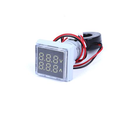 China Factory direct sale led indicator lights AD16-22FVA digital multimeter 1 in 2 0-100A 60-500V DC voltmeter AD16-22FVA 01 for sale