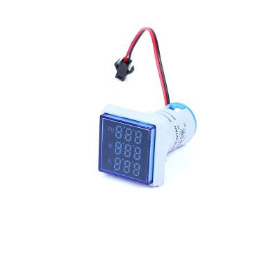 China Best Price Customs Lead Lights 22Mm Voltmeter Ammeter AC 0-100A Multifunctional Indicator AC 0-100A Electronic Materials AD16-22VAH 01 for sale