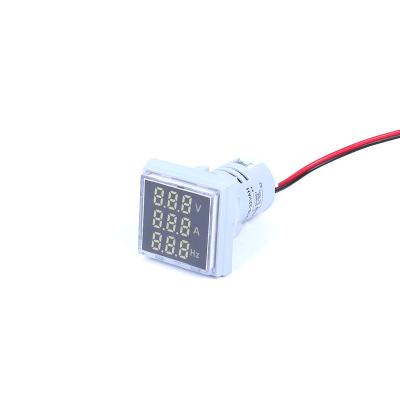 China Made in china factory direct sale led indicator lights 0-100A dc 22mm ammeter 1 in 3 digital ammeter AD16-22VAH 01 for sale