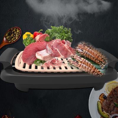 China Household Electric Portable Barbecue Grill Griddle 120V BBQ Dish Smokeless Pot for sale