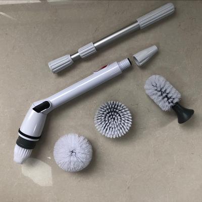 China Household Spin Rechargeable Turbo Handheld Electric Scrubber Scrub Brush for sale