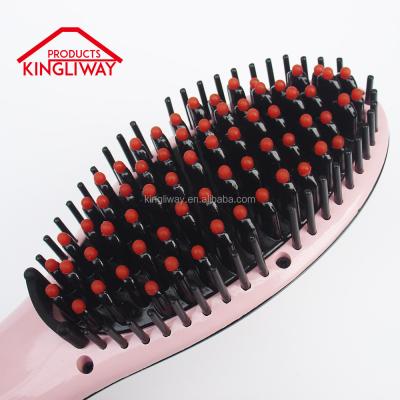 China Nondisposable Electric Hair Straightener Brush for sale