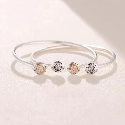 China The original S925 Logopandoraer silver female new punk classic opening bracelet tailored charm gift factory wholesale for sale