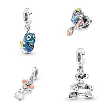 China 2022New Arrives925 Silver Fashion Cartoon Jewelry pixar series Charm Fit ALE Original Logo Bracelet kids men gift for sale