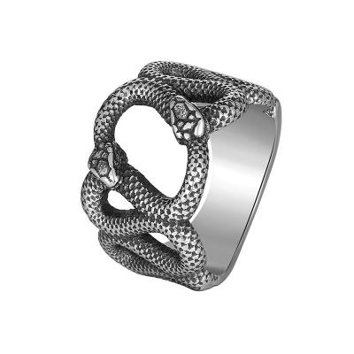 China Zsun Hiphop Mens Stainless Steel Jewelry Snake Ring Non Fading Hip Hop Cock Rings For Men Party Gift Hot Sale for sale