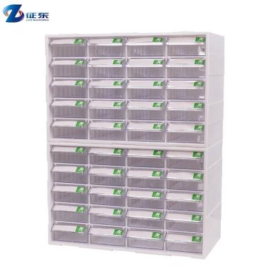 China Modern Multi Plastic Compartment Storage Stacking Drawer Shelf Organizer PS Nuts Parts Rack Box for sale