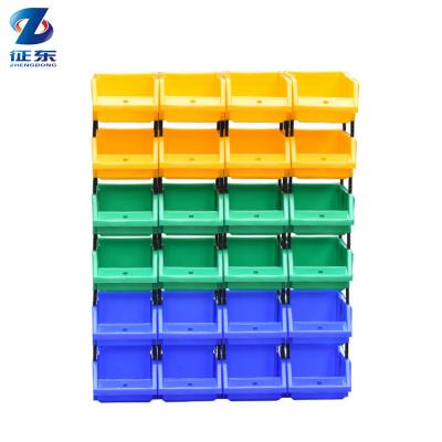 China Modern Industrial Organizers For Heavy Duty Large Spare Parts Storage White Stackable Plastic Bins Warehouse for sale