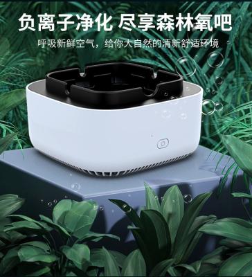 China 2022 New Style American Electronic Ashtray Purifier Intelligent Multifunctional Household Gift Anion Air Purifier for sale