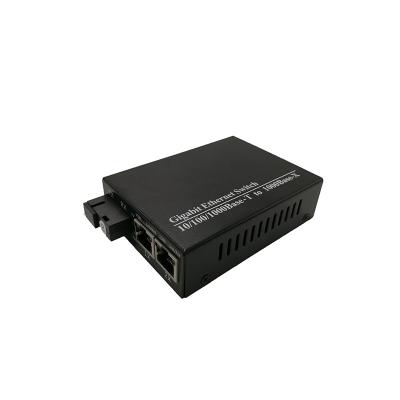 China Ethernet Network Fiber Optic Media Converter rj45 SC Connector Gigabit 1000Base-FX 1000Base-T Dual SC Media Converter Gigabit for sale