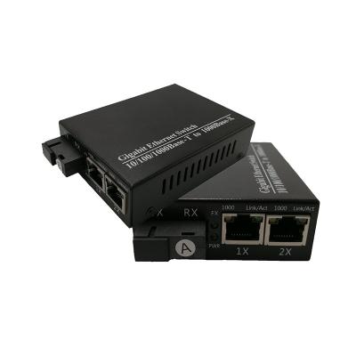 China Ethernet Network Media Converter 1000Base-FX 1000Base-T Gigabit 1000Base-FX 1000Base-T Fiber Optic SFP Media Converter Ethernet Network Media Converter for sale