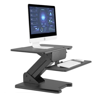 China Ergonomic Crank Position (Height) Adjustable Standing Laptop Desk Ergonomic Desk with Folding Leg for sale