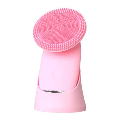 China Deepen Sonic Vibrating Facial Skin Brush Shrinkage Massager SPA Skin Care Remover With Charging Dock for sale