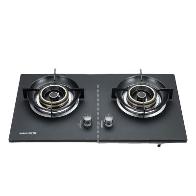 China Commercial built-in double head gas cooker table for household kitchen gas cooktop for sale