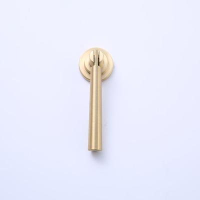 China Top Quality Wonderful Luxury European Furniture Brass Knurled Copper Cabinet Handle for sale