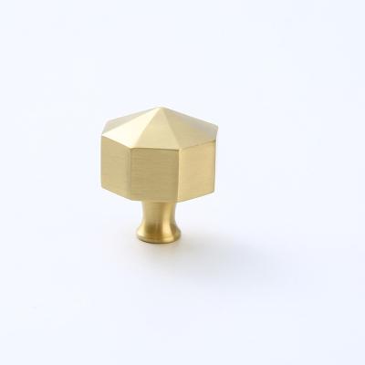 China Wonderful Factory Direct Brass Drawer Knobs Single Hole Bedroom Cabinet Knob for sale