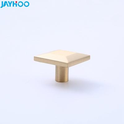 China Wonderful Wholesale Furniture Knob Four Sides Hole Pull Kitchen Single Cabinet Knobs Electroplating Brass Hardware for sale