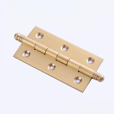 China Modern 2 2.5 3 Inch Crown Round Head Hinge High Quality Window Hinge Brushed Door Hinge Manufacturer for sale