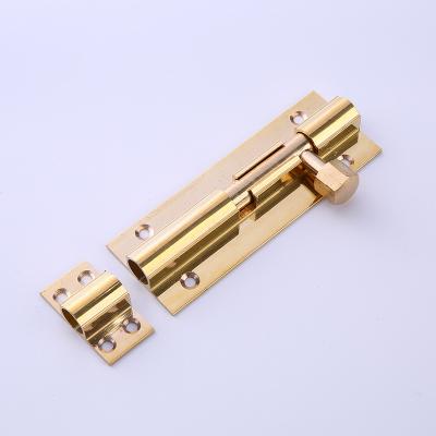 China China Common Factory Wholesale Various Types Of Security Door Bolt Copper Brass Antique Flush Door Bolts for sale