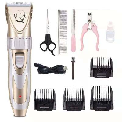 China Viable Dog Clippers Cordless Dog Grooming Clippers Trimmer Kit Rechargeable Quiet Pet Hair Clippers for sale