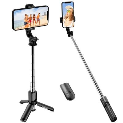 China Fold Portable Selfie Stick Tripod with Wireless Outdoor 3 in 1 Extendable Phone Holder for iPhone Android Samsung Smartphone for sale