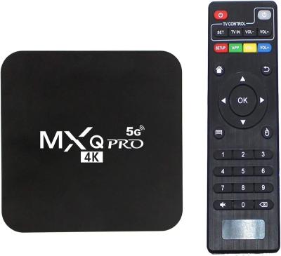 China Android TV Box 10.0 For MXQ Ram 2GB ROM 2GB ROM 16GB Android Pro Quad Core Smart Home Dual Band Media Player TV Box for sale