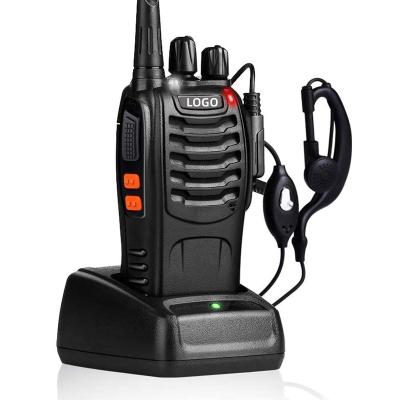 China Hot UHF Wireless Rechargeable Two Way Radio Handheld Transmitter Civilian Walkie Talkie Transmitter Equipment 16 Channels 2800mAh for sale