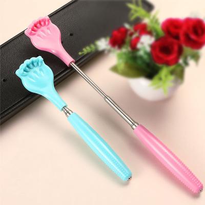 China ARM Extendable Back Scratcher Hand Telescopic Scraping Back Carding Stick For Itch Massager Body Grab Relax Scraper for sale