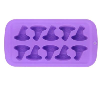 China Cute Europe Witch Hat Silicone Mold Handmade Kitchen Crystal Epoxy Resin Baking Mold for sale