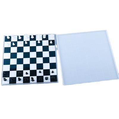 China DIY Silicone Mold Epoxy Resin Chessboard Mold China Food Grade Silicone Mold Glue Manual Mirror for sale