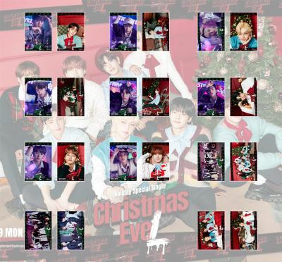 China Stray Christmas Evel South Korean Idol Goods Wholesale 2pcs/set Kpop Kids Adhesive Sticker Poster for sale