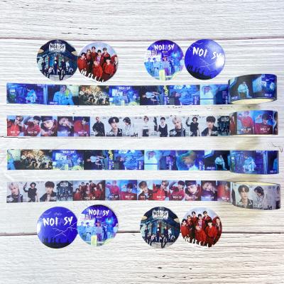 China Wholesale KPOP Idol ANTISTATIC Merchandise Wholesale KPOP Misplaced Decorative Sticker Washi Tape for sale