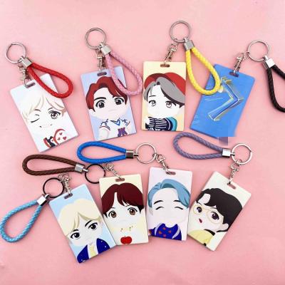 China South Korean Bangtan Boys Wholesale Kpop Idol Goods Cartoon Cute Bangtan Boys Soul 7 Card Card Holder Card Cover for sale