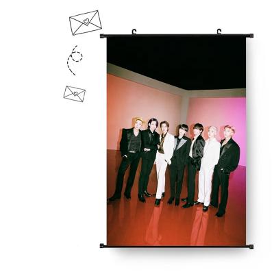 China KPOP Wholesale Kpop Idol Bangtan Boys Butter Hotter Remix PhotoTapestry Fabric Poster Hanging Pictures for sale