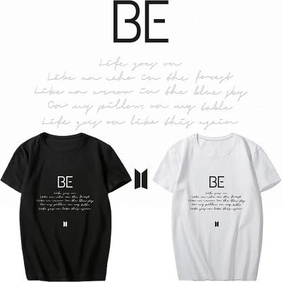 China Wholesale Anti-Wrinkle Bangtan Boys KPOP Idol Goods Bangtan Boys BE Short Sleeve T-Shirt for sale