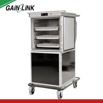 China Commercial food fwarmer restaurant equipment restaurant kitchen heat holding cabinet on wheels for sale