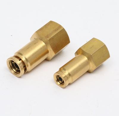 China Factory Wholesale Straight Fixed Brass Female NPT Dot Fitting Brass Pneumatic Fitting for sale