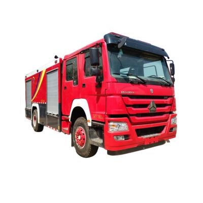 China 10000 Liters Howo 6x4 Fire Truck Ladder Water Foam Fire Truck Brand New Fire Fighting Truck With Rescue 150 - 250hp Diesel 4 - 6L for sale